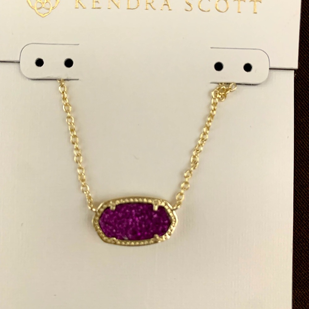 Kendra Scott Elisa Gold pendant, pink